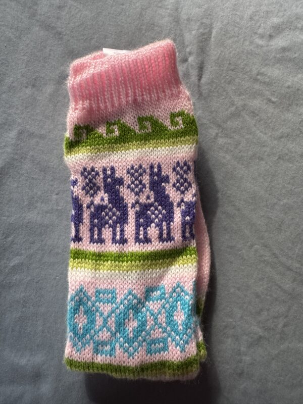 Alpaca Motif Knee High Socks